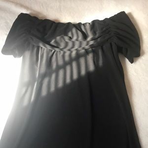 Off Shoulder Black Top